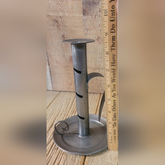 Tin Ware - Adjustable Metal Candle Holder - Picture 2 of 13
